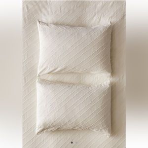 Urban outfitters standard size cotton shams with ruffle pattern